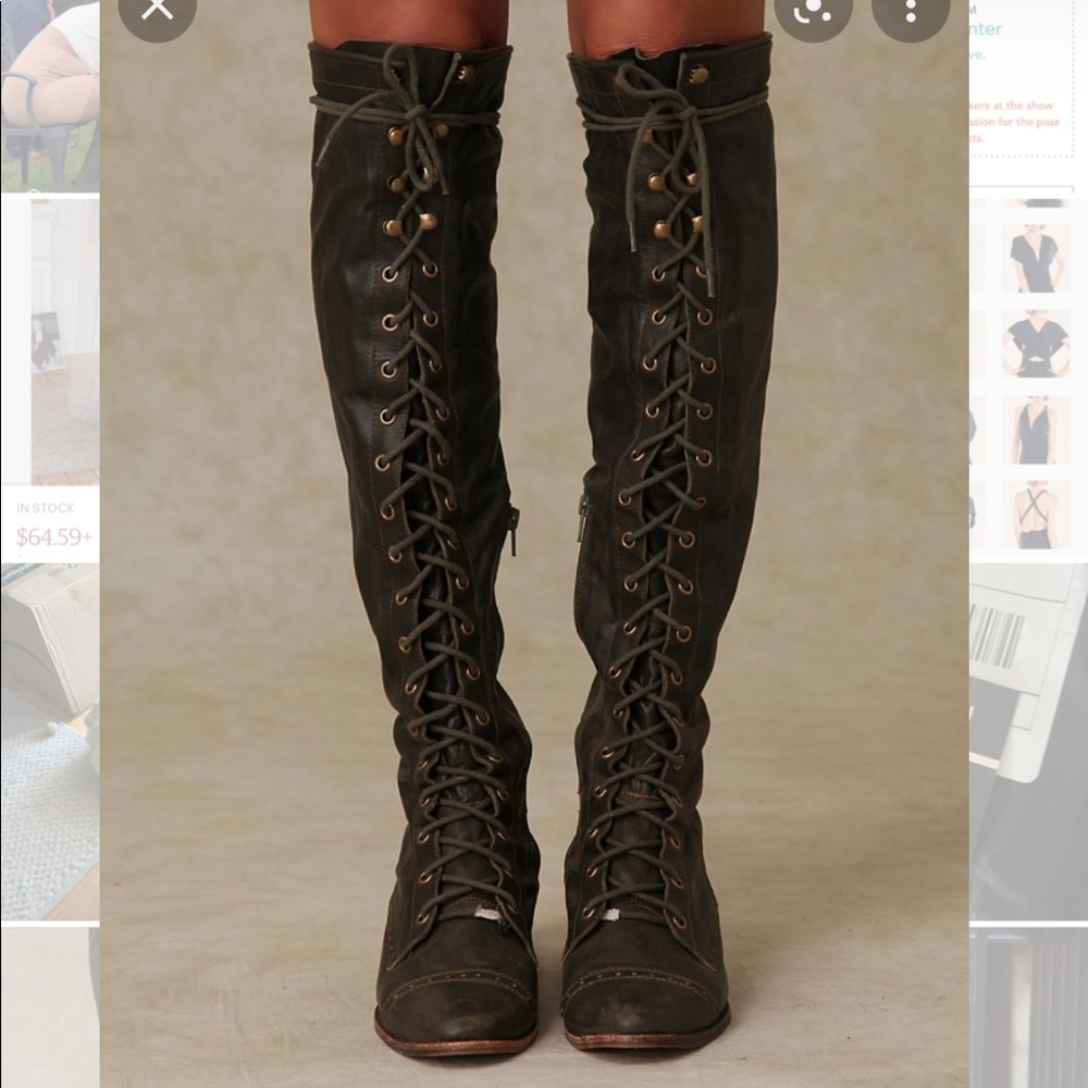 Free People Over the Knee Boots